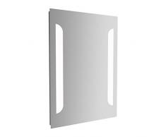 Home StandardÂ® Fusion - Specchio da Bagno Illuminato a LED, 500 x 700 mm, sensore Touch, Presa per rasatura