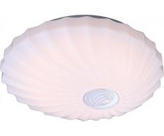 globo, Lampada LED da soffitto a 1 luce, Argento (silber)