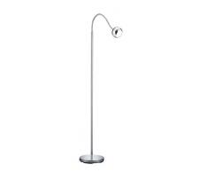 Trio Leuchten Lampada da Terra, 1 Spot, Altezza 125 Cm, Cromo Trio 428210106 Piantana, Metallico, 45x45x125 cm