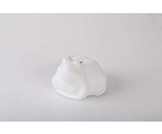 Evviva Bianco salvadanaio Rana in Resina, Unica
