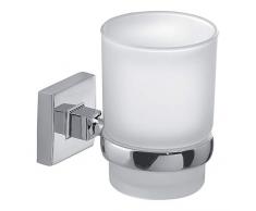 Gedy Olimpo Portaspazzolini, Acciaio Inossidabile, Cromo, 6,7x10,2x9,5