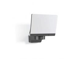 Steinel - Faretto a LED XLED PRO 240, con sensore di movimento a 240Â°, portata 12 m, colore: bianco, incluso supporto per parete angolare Senza rilevatore di movimento antracite.