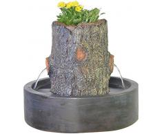 Zen Light Artpot - Fontana da Interno con Pompa e Illuminazione LED, in Resina, Taglia Unica