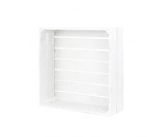 Decowood Handmade da Parati Scatola Grande, Legno, Bianco 39x39x15.5 cm Bianco