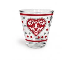 Excelsa Tirol Bicchiere, Decorato, 8x8x9 cm