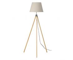 Premier PREM-2501896 Lampada da Terra, Legno, Naturale