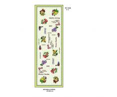 Duffi Home Runner da Tavolo, Bianco, 47 x 140 cm