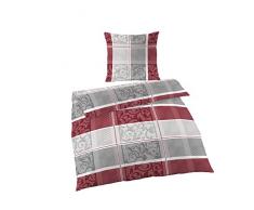 Unbekannt IDO Set di Biancheria da Letto, Cotone, Borgogna, 37,5Â x 7,8Â x 27,5Â cm