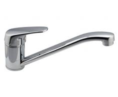 AQUAE Rubinetto lavello Cucina Diala Miscelatore a Bocca orientabile con Corpo in Ottone Cromato