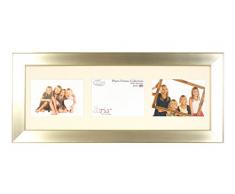 Foto Inov8 Cornice in Legno/Photo Una Foto Triple 7 x 12,7 Centimetri 3 Orizzontale, di Bicchieri di Champagne con Doppio Bordo