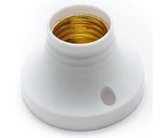 TrAdE Shop Traesio - PORTALAMPADA PORTALAMPADE E27 da Parete Supporto Porta Lampada per LED LAMPADE
