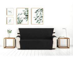 Blindecor Paula - Copridivano, Tessuto 2 posti Nero