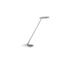 Fischer&Honsel Lincoln - Lampada da tavolo in metallo, 3,5 W, colore: Argento