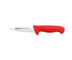 Arcos Serie 2900, Coltello Scannare Coltello Macellaio Coltello bistecca, Lama Acciaio Inossidabile NITRUM 130 mm, Manico Polipropilene, Colore Rosso