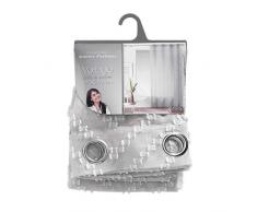 Douceur dintÃ©rieur Tenda con Occhielli, 140 x 240 cm, Vela Sabbia, Fili Tagliati, Sahara, Tortora