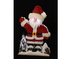 AUTOUR DE MINUIT Intorno di Mezzanotte 5dma202Â Babbo Natale Luminoso LED a Batteria Cotone Rosso 46Â x 14Â x 70Â cm