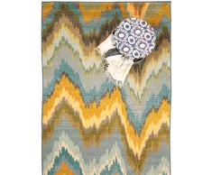 benuta Liguria - Tappeto Moderno, 80 x 140 cm, Colore: Blu