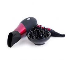 ASTAN HOGAR Asciugacapelli 2200Â W, Rosso E Nero, Medio