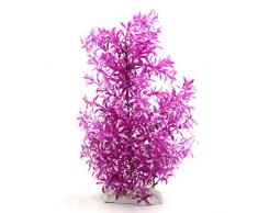 SourcingmapÂ® - Pianta in plastica per acquario, colore: Viola e Bianco