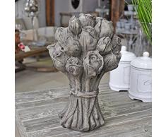 Better & Best 2281010 - Scultura di Mazzo di Rose, Grande, Colore Grigio Scuro