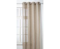 Linder, Tenda con occhielli in lino, Beige (Beige/naturfarben)