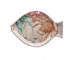 Nador Sea Life Set 2 Piatti da Pesce, 100% melammina, 33 x 23 cm, in Confezione Regalo,
