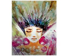 LegendArte Olio su Tela - Quadro su Tela Dipinto a Mano - Esplosione di Primavera, cm. 50x60 - Quadro Moderno Soggiorno