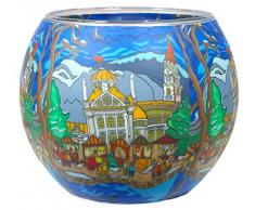 Him Merano Portacandele, Multicolore, 11x11x9 cm