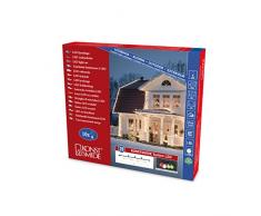 Konstsmide 4841Â âÂ 507/Ampliamento sistema LED/Birra Giardino Catena/per esterno (IP44)/30Â diodi bianco freddo/10Â lampadine colorate/Nero Soft cavo