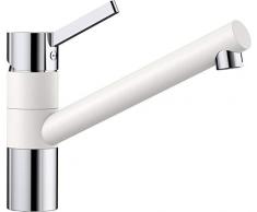 TiVo, Rubinetto della Cucina, Silgranit Look, ad Alta Pressione, Bianco Granito/Cromato, Hochdruck