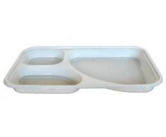 Dopla Set Piatti a 3 Scomparti, Multicolore, Taglia Unica