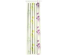 Horn textiles 7-40 Maike - Tenda con Passanti, 245 x 135 cm, Colore: Verde/Lilla Fantasia