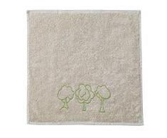 Eiffel Textile Set di Strofinacci Cucina Tree Ricamato, Cotone, Multicolore, 50Â x 50Â x 10Â cm, 3Â Pezzi