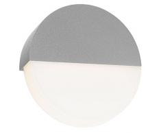 CMD - Lampada da parete per esterni, colore: Argento