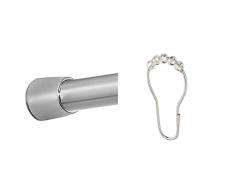 InterDesign Asta a Tensione e Ganci Doccia Set