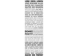 Empire Merchandising GmbH - Poster motivazionale da porta Lebe Dein Leben (Vivi la tua vita), con articolo omaggio
