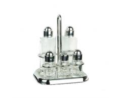 Pinti Inox PNT108 Oliera, 5 Pezzi, Alluminio, Multicolore