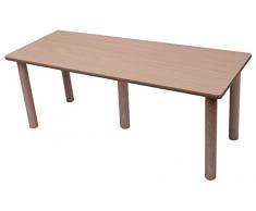 Mobeduc Ala Tavolo per bambini, in legno 150 x 45 cm, talla 2 Faggio