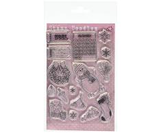 Polka Doodles A6 Bollo del polimero Trasparente Disegno Natale Angelo