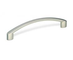 Schwinn 22347 - Maniglia ad Arco per mobili, Realizzata in zama, Distanza tra i Fori 128 mm, Finitura in Nichel Opaco
