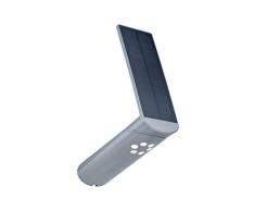 Paulmann 94261 Lampada da Parete a Energia Solare Ilias Led Lampada da Esterno Rettangolare Incl. 1 x 1.2 Watt In Alluminio, Grigio Plastica 3000 K Bianco Caldo, 1.2 W