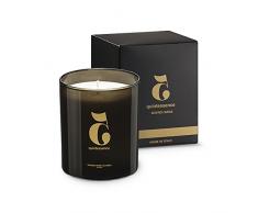 Mediterranean Candles Candela profumata Decorativa Quintessence, Cera, Colore: Nero Artigianato 8X8X9 Nero