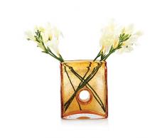 Chive Bliss Vaso Quadrato in Vetro, Misura: M, Colore: Nero Ambra