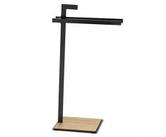 kela Oak portasciugamani, Metallo, Nero, 30Â x 24Â x 82.5Â cm