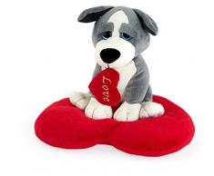 Bimar Peluche Cane con Cuore. - Seduto