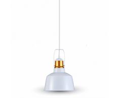 Lampadario con Portalampada Vintage Bianco chiaro