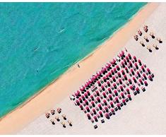 Komar - Quadro da Parete South Beach, per Soggiorno, Camera da Letto, Decorazione, Stampa Artistica, Disponibile in 3 Misure, Multicolore, P047-50x40