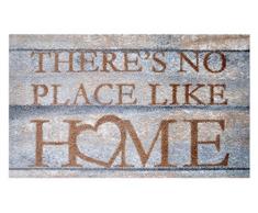 LifeStyle-Mat 100826 Tappetino Home Antiscivolo e Lavabile, Ideale per lingresso, Il Guardaroba o la Cucina, 67 x 110 cm, Marrone/Grigio