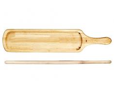 H&H 730054 Tagliere Legno, Rettangolare, cm 15x50