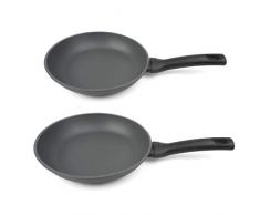 Cuisinox C88574WX13W42 Etna - Set di 2 padelle in alluminio, rivestimento antiaderente